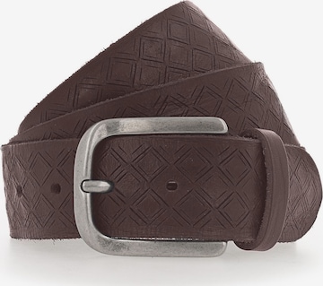 Ceinture 'Travis' b.belt Handmade in Germany en gris : devant