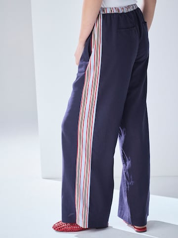 Wide Leg Pantalon Next en bleu