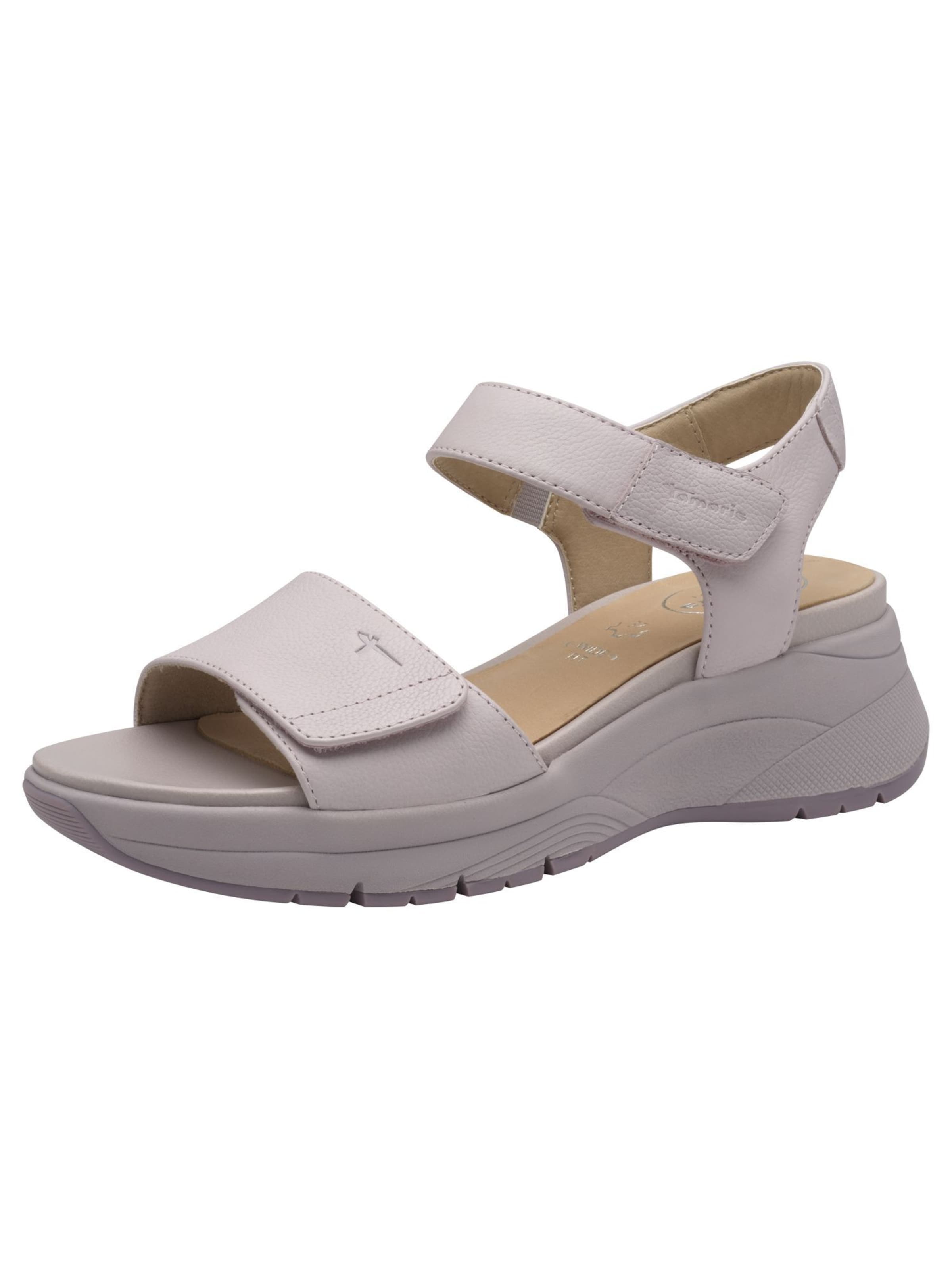 Sandales Tamaris en violet : devant