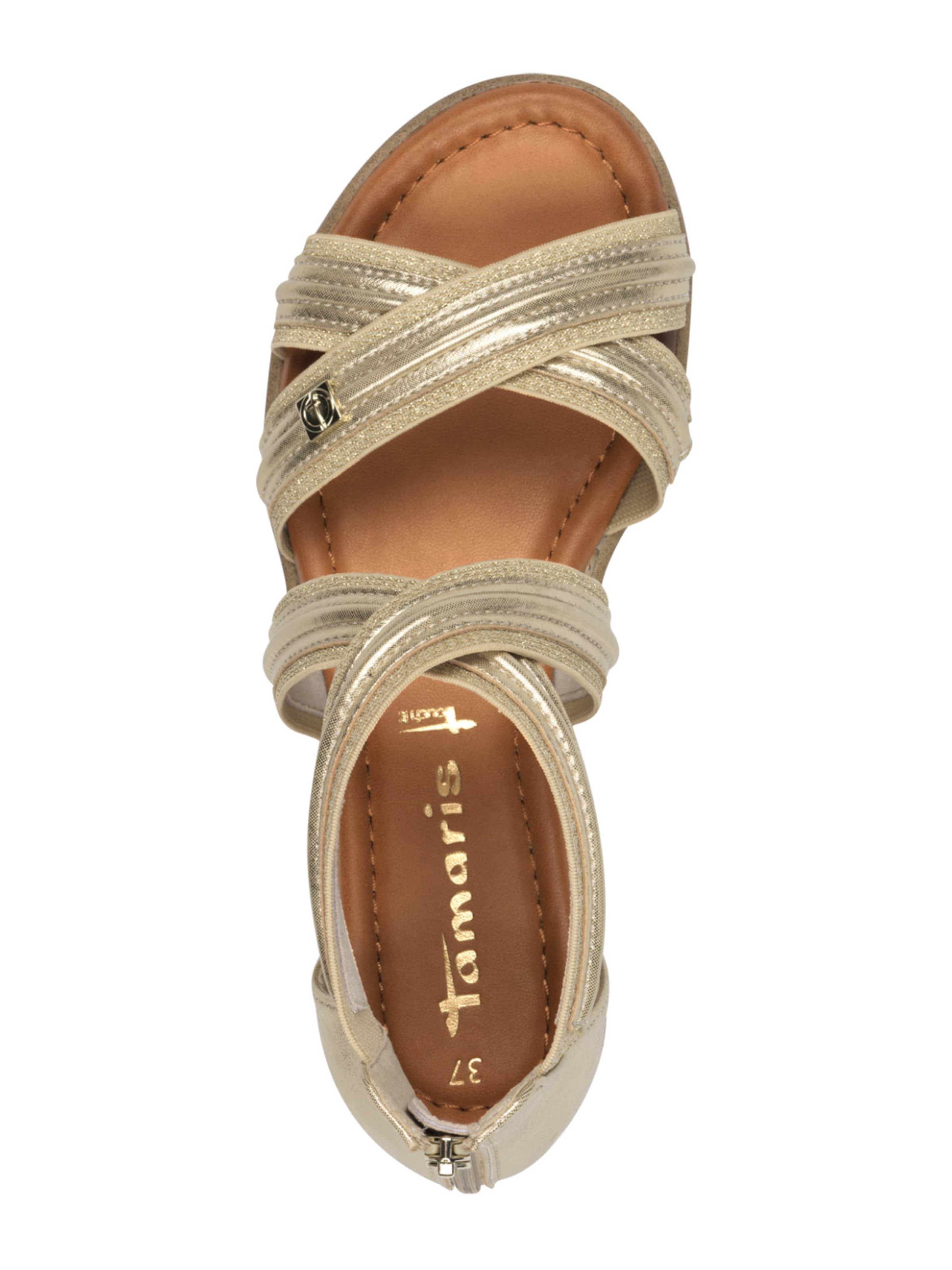 Tamaris Sandály – zlatá