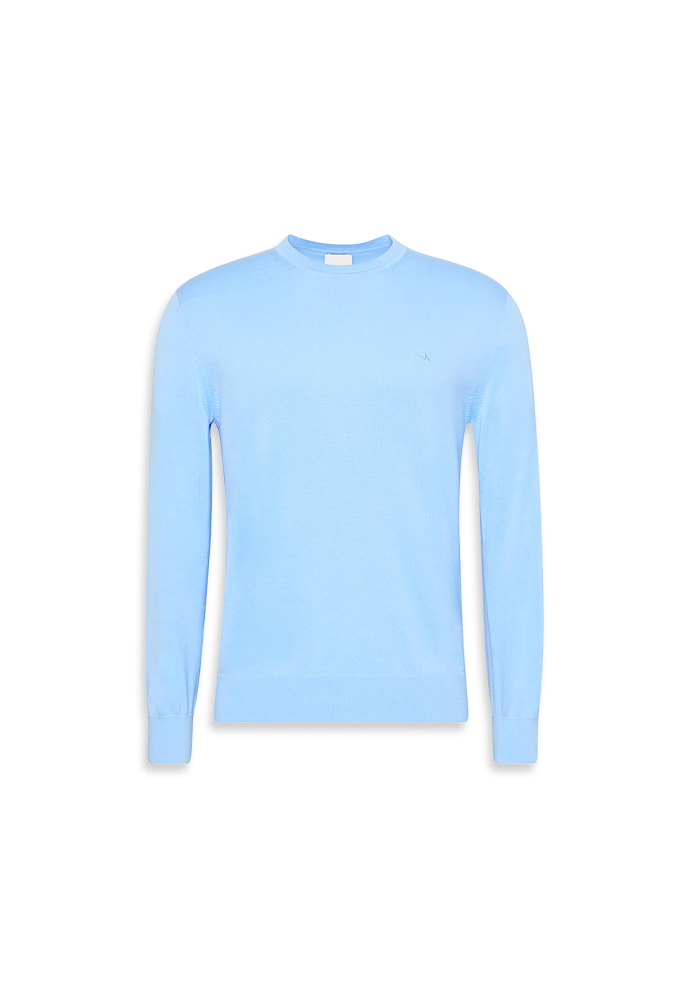 Pulover de la Calvin Klein pe albastru: față