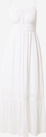 HOLLISTER Καλοκαιρινό φόρεμα σε λευκό: μπροστά
