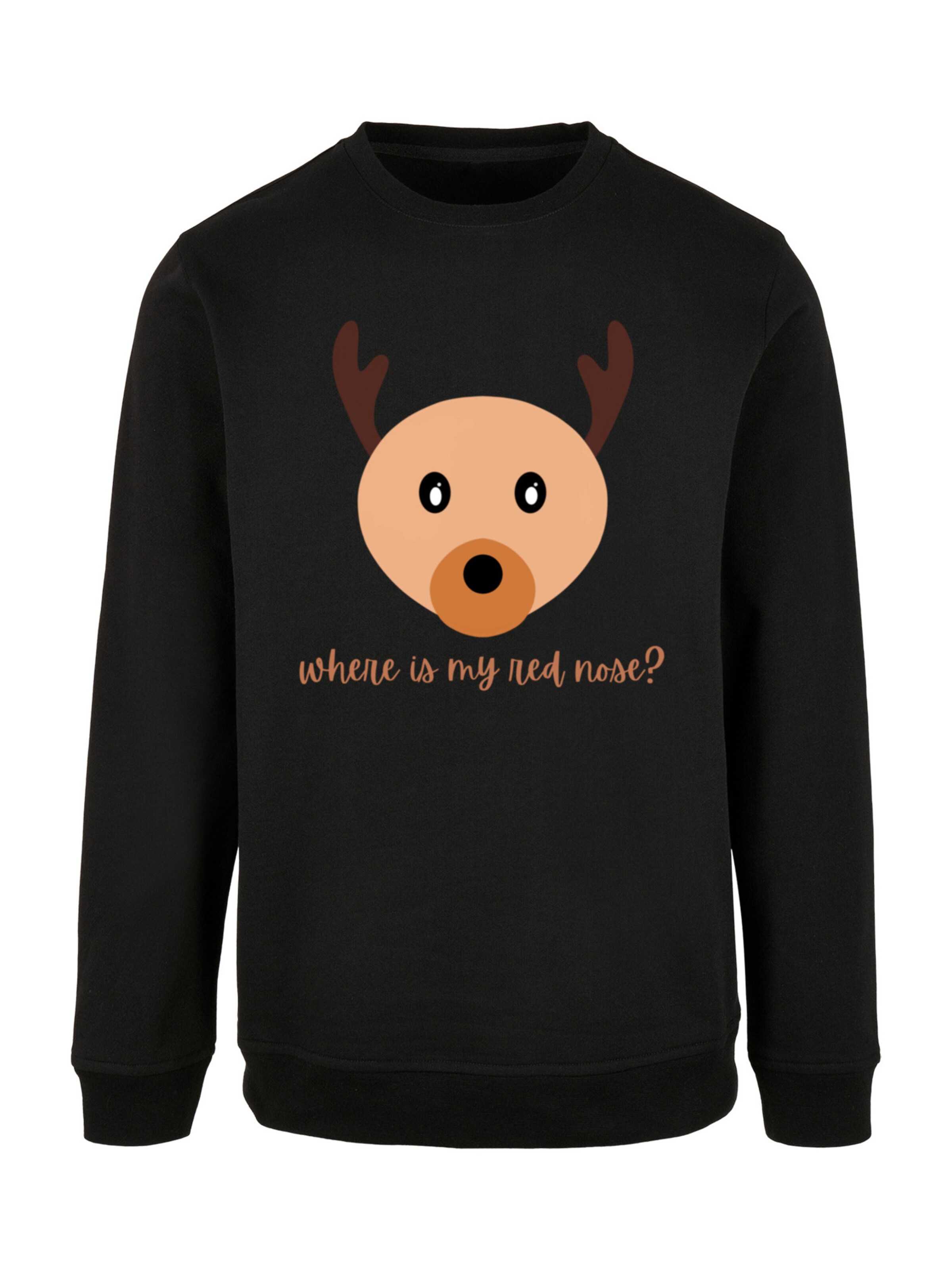 Sweat-shirt F4NT4STIC en noir : devant