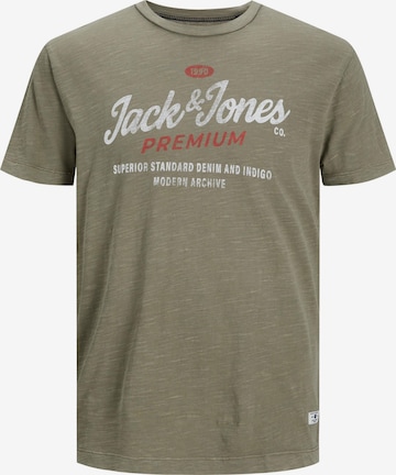 T-Shirt 'CARLYLE' JACK & JONES en vert : devant