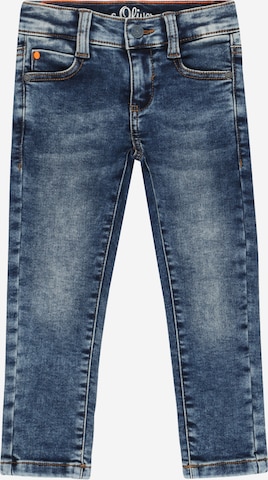 s.Oliver Slimfit Jeans 'Brad' in Blauw: voorkant