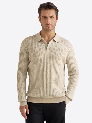 Vantory Poloshirt in Beige: Vorderseite