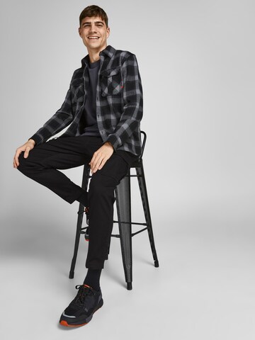 Jack & Jones Plus - Regular Calças cargo 'Stace' em preto