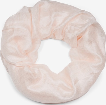 styleBREAKER Schlauchschal 'Seidiger Einfarbiger Loop' in Beige: Vorderseite