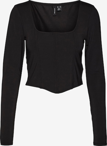 T-shirt 'Vega' VERO MODA en noir : devant