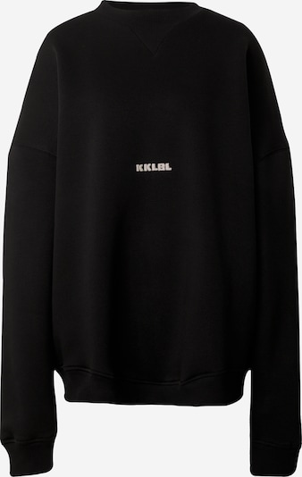 Karo Kauer Sweatshirt 'Sold Out' in beige / schwarz, Produktansicht