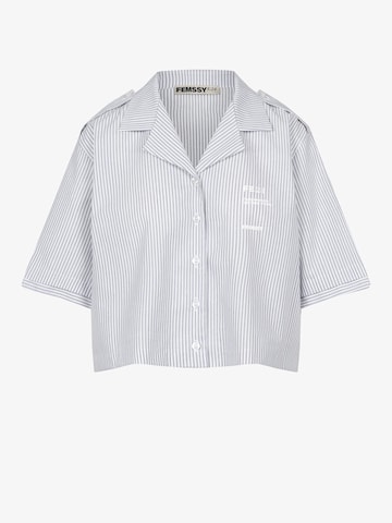 FEMSSY Bluse 'LOU'‌‌ in Grau: Vorderseite