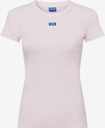 HUGO Shirt ' Easy Tee_B ' in Pink: front