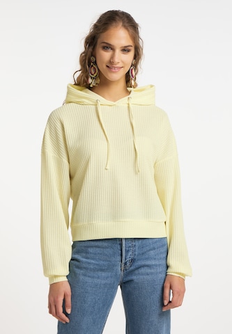 IZIA Sweatshirt in Geel: voorkant