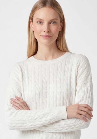 usha WHITE LABEL - Pullover 'Minimalistic' em branco
