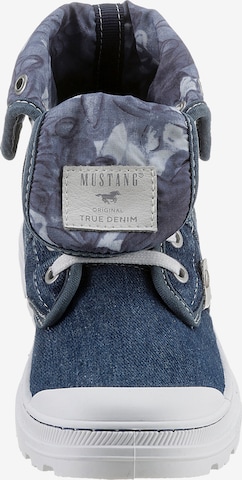 MUSTANG Lace-Up Ankle Boots in Blue