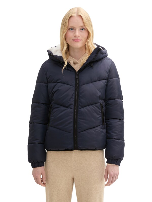TOM TAILOR DENIM Winter Jacket in Dark Blue