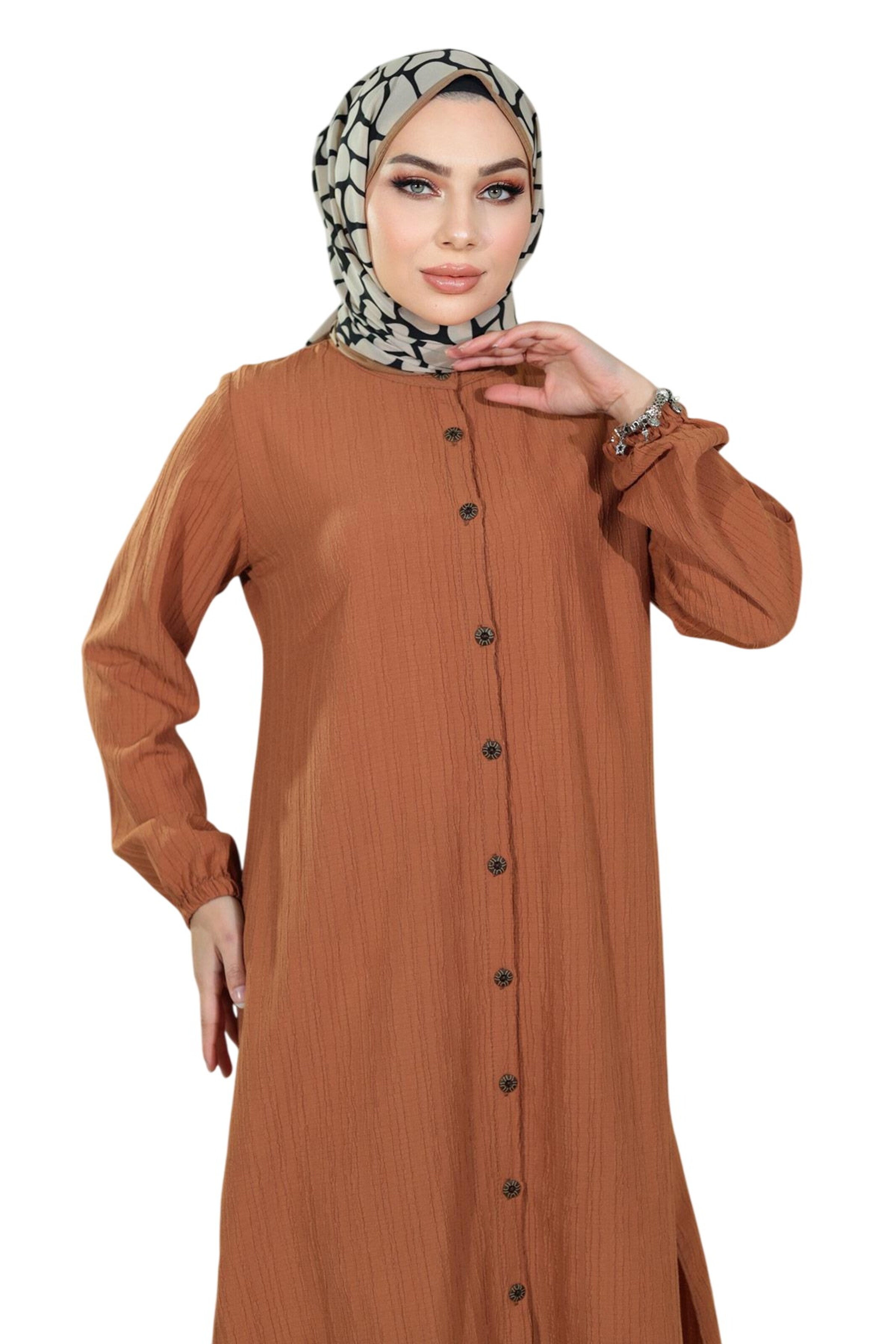 Pantalons de tailleur MODAMIHRAM en marron