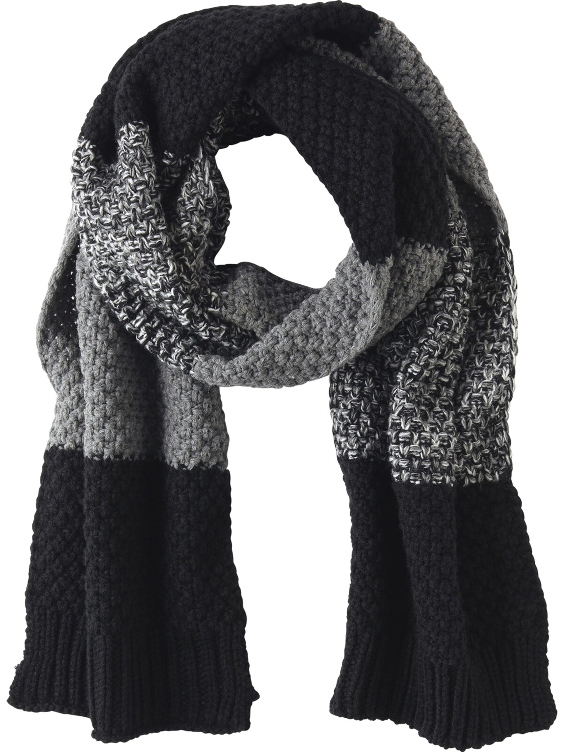 Jan Vanderstorm Scarf ' Flonni ' in Black: front