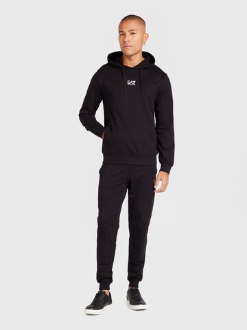 EA7 Emporio Armani Regular Träningsoverall i svart: framsida