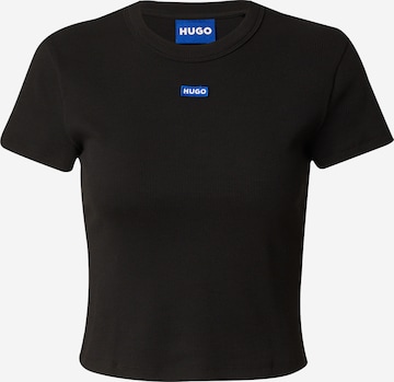 HUGO Blue T-shirt 'Baby' i svart: framsida