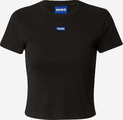 HUGO Blue T-shirt 'Baby' en bleu / noir / blanc, Vue avec produit