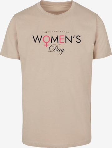T-Shirt 'WD - International Women's Day' Merchcode en beige : devant