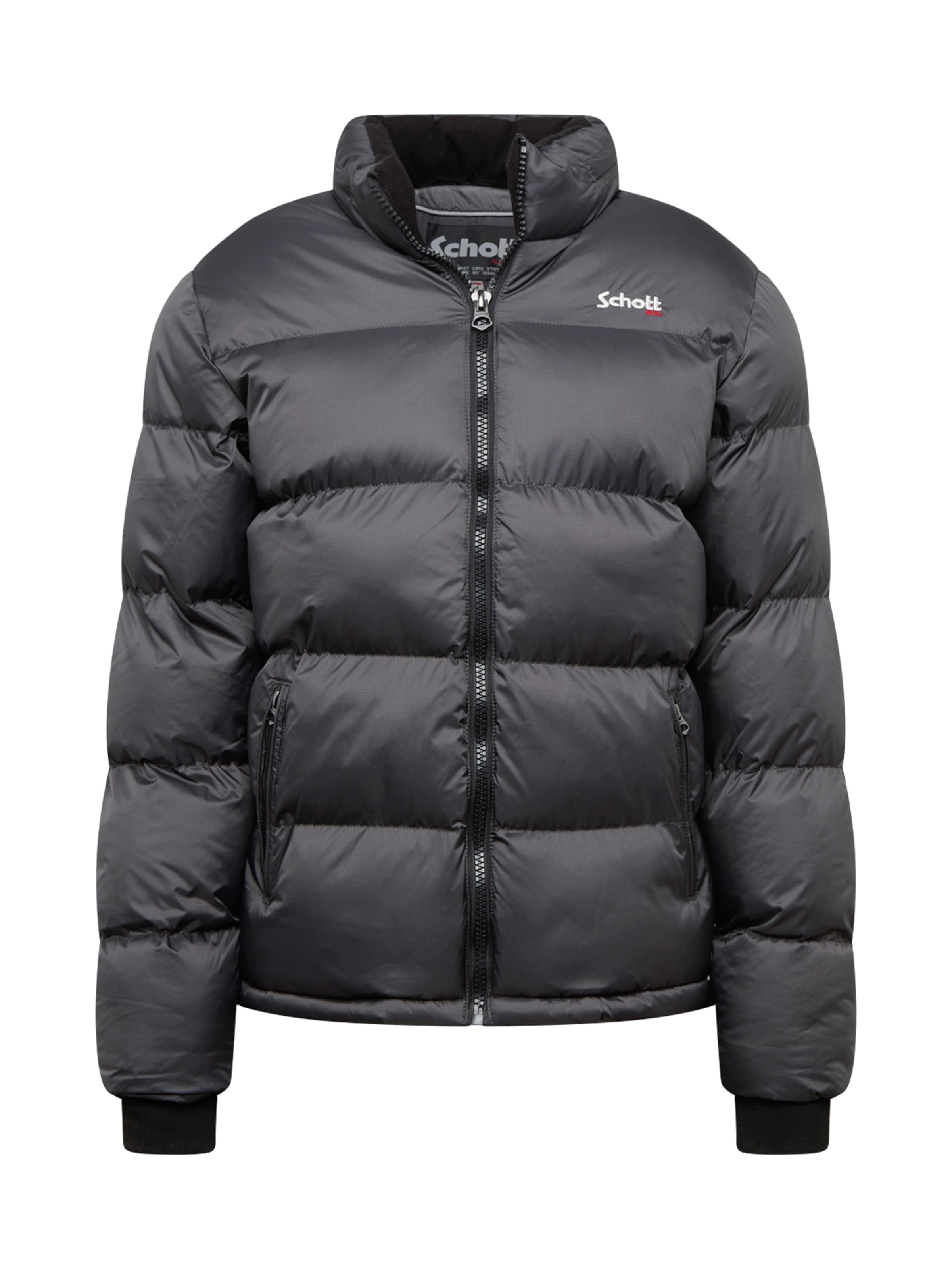 Schott NYC Regular fit Winter jacket 'Idaho' in Grey: front