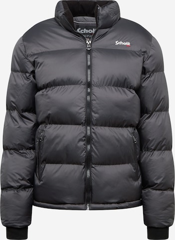 Schott NYC Regular fit Winter Jacket 'Idaho' in Grey: front