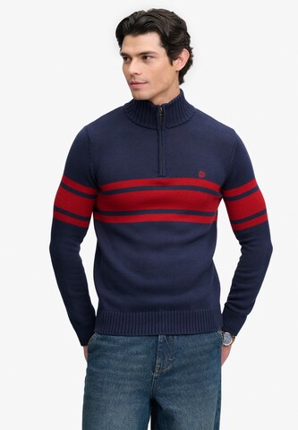 Superdry Trui in Blauw: voorkant