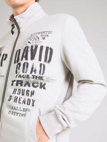 CAMP DAVID - Sudadera con cremallera en gris