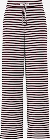 Wide Leg Pantalon 'PCLaya' PIECES en rouge : devant