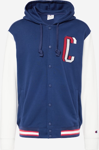 Champion Authentic Athletic Apparel Tussenjas in Blauw: voorkant