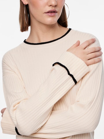 PIECES Pullover 'JILJA' i beige