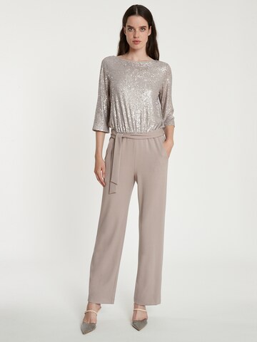 Ana Alcazar Jumpsuit 'Tafila' in Zilver: voorkant