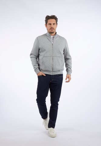 HECHTER PARIS Zip-Up Hoodie in Grey