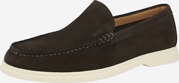 Mocassin 'Sienne' BOSS en marron : devant