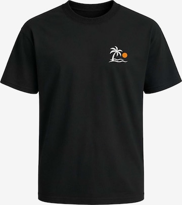 Neverless Shirt 'Palme' in Schwarz: Vorderseite