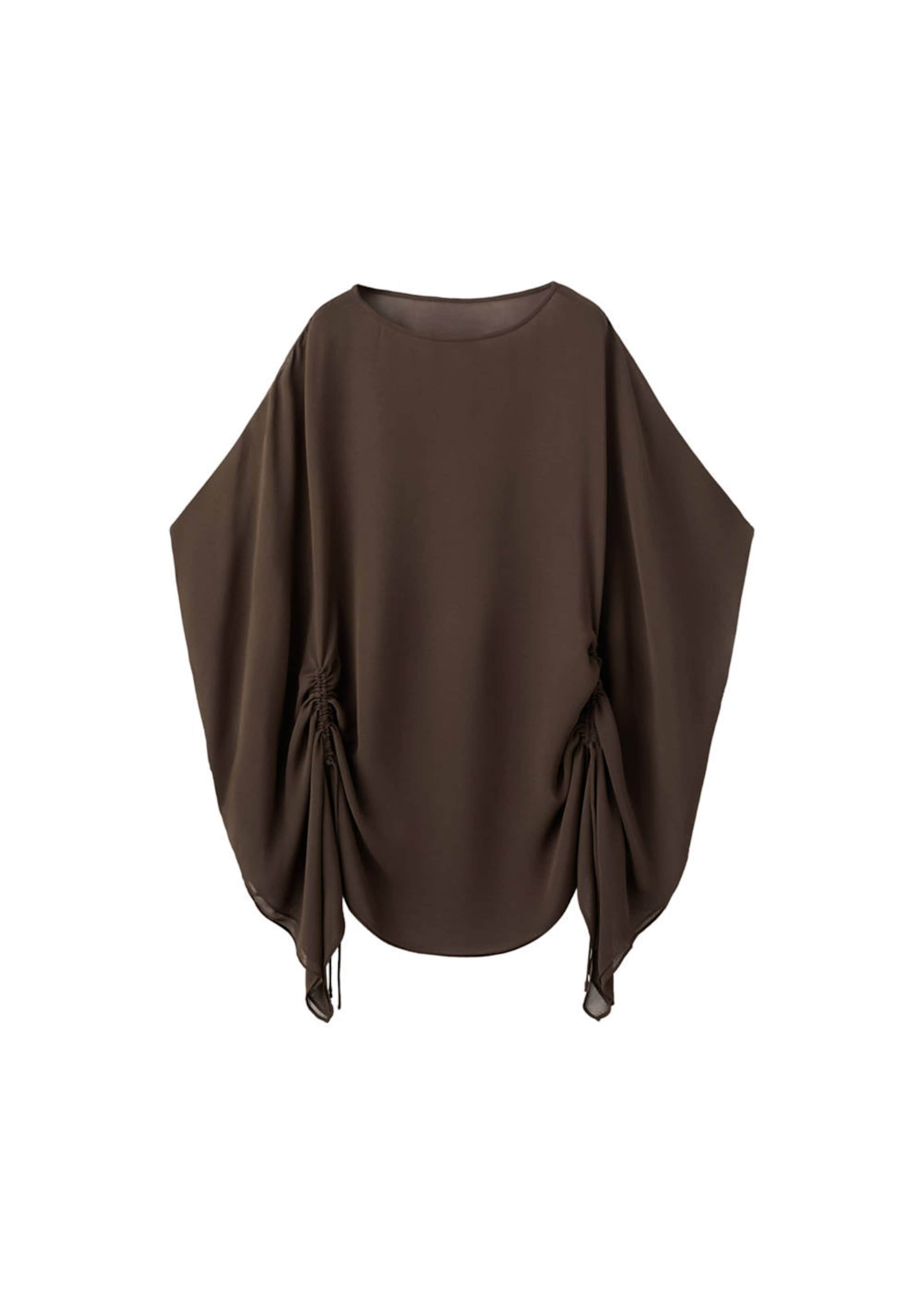 MANGO Bluse 'Nit' in L in dunkelbraun, Produktansicht