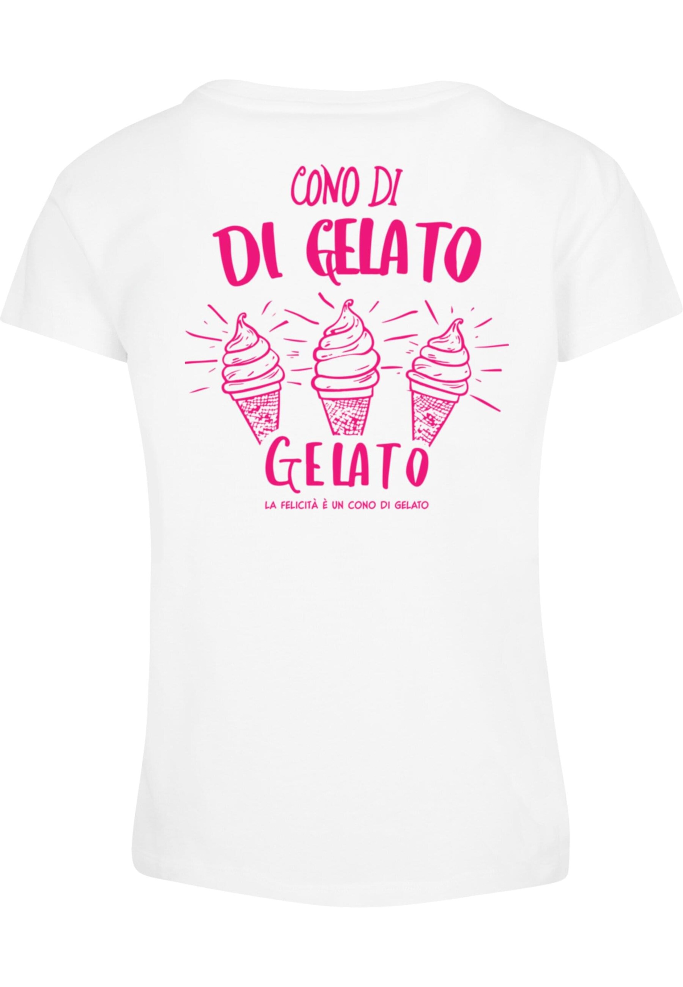 Merchcode Shirt 'Cono Di Gelato' in Wit