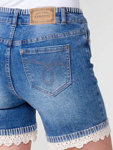 KOROSHI Slimfit Jeans i blå
