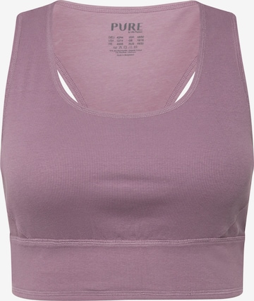 Tops en tricot Ulla Popken en violet : devant