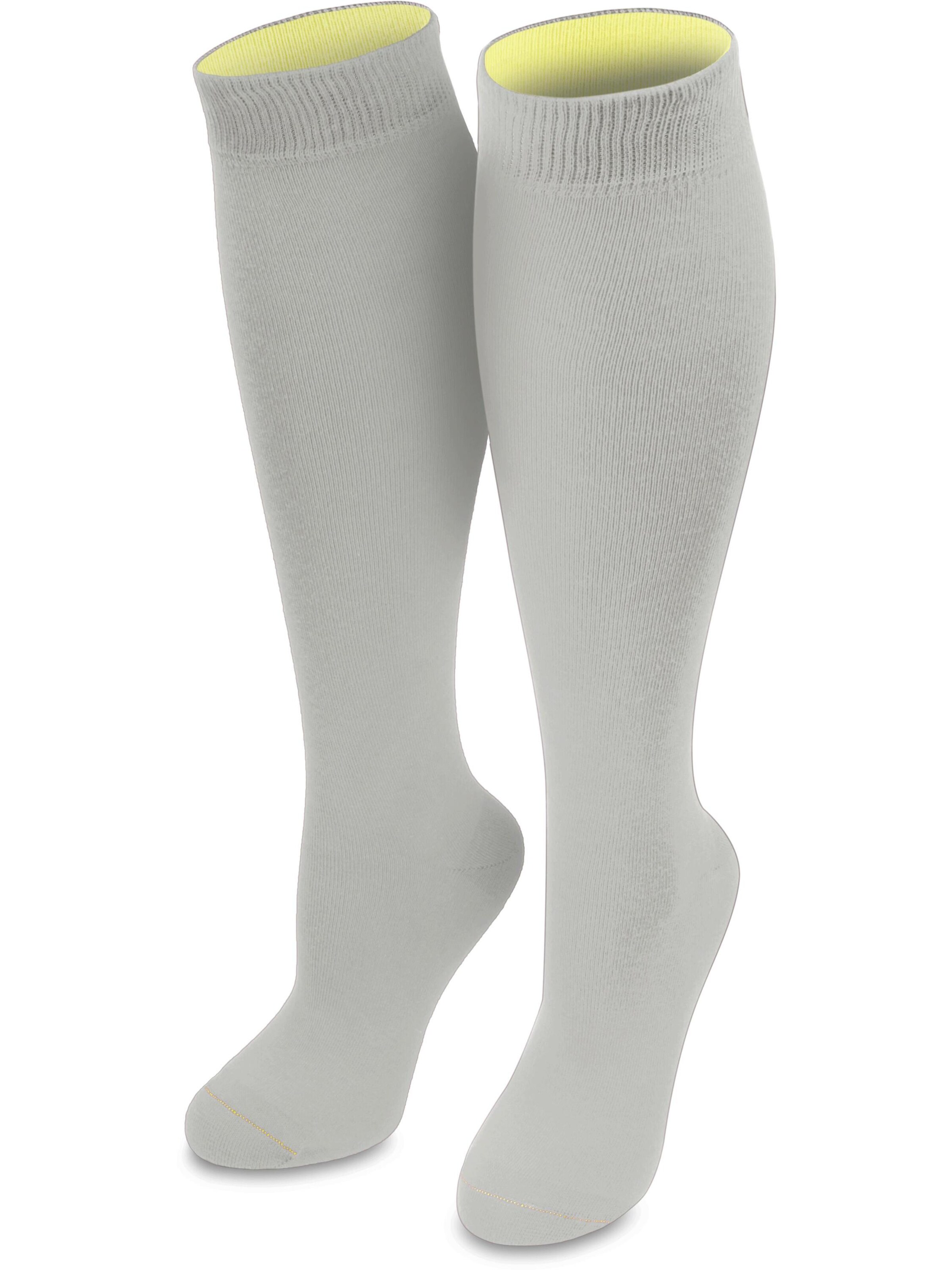 Chaussettes montantes normani en gris : devant