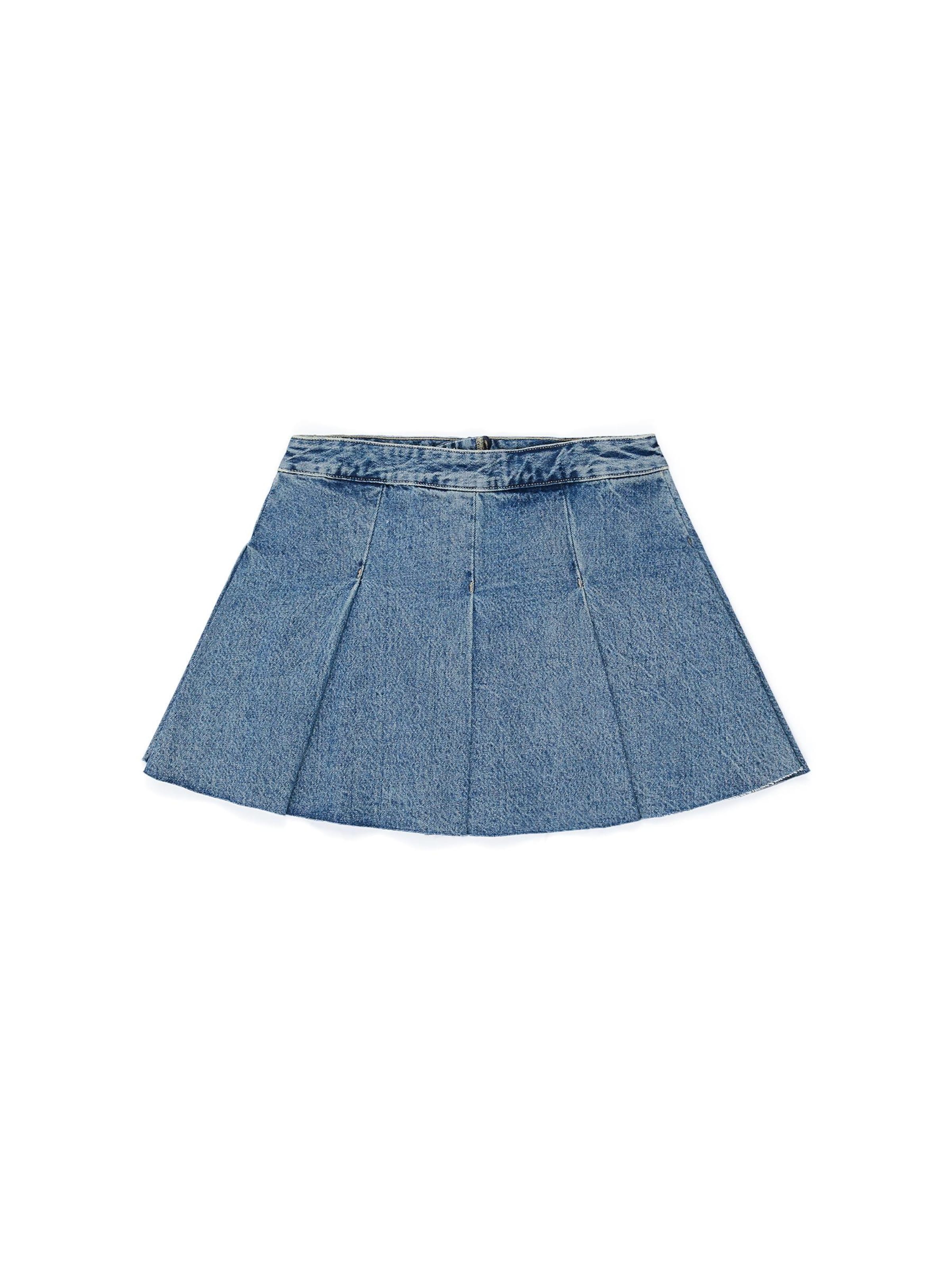 Dr. Denim Rok 'Tone Skirt' in Blauw: voorkant