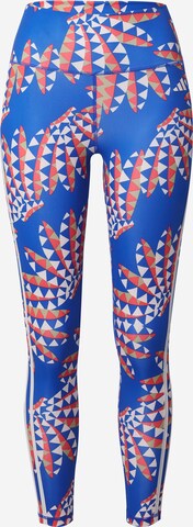 Skinny Pantalon de sport 'Farm Rio' ADIDAS PERFORMANCE en bleu : devant