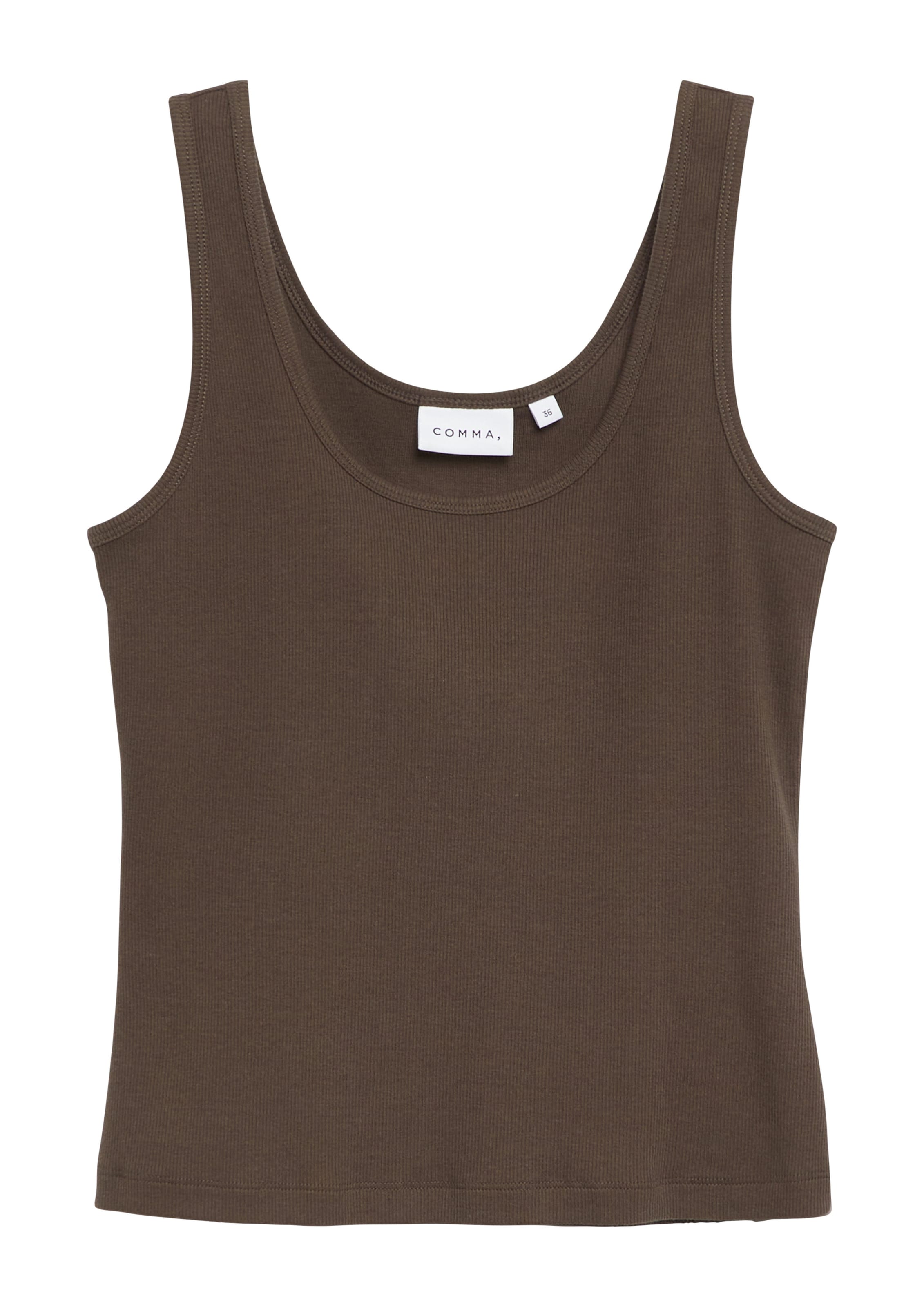 COMMA T-Shirt in Braun: Vorderseite