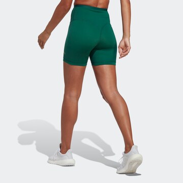 ADIDAS PERFORMANCE - Skinny Calças de desporto 'Sports Club High-Waist' em verde