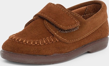Scarpa bassa di Pisamonas in beige: frontale
