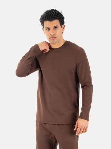 Smilodox Shirt 'Xion' in Brown: front