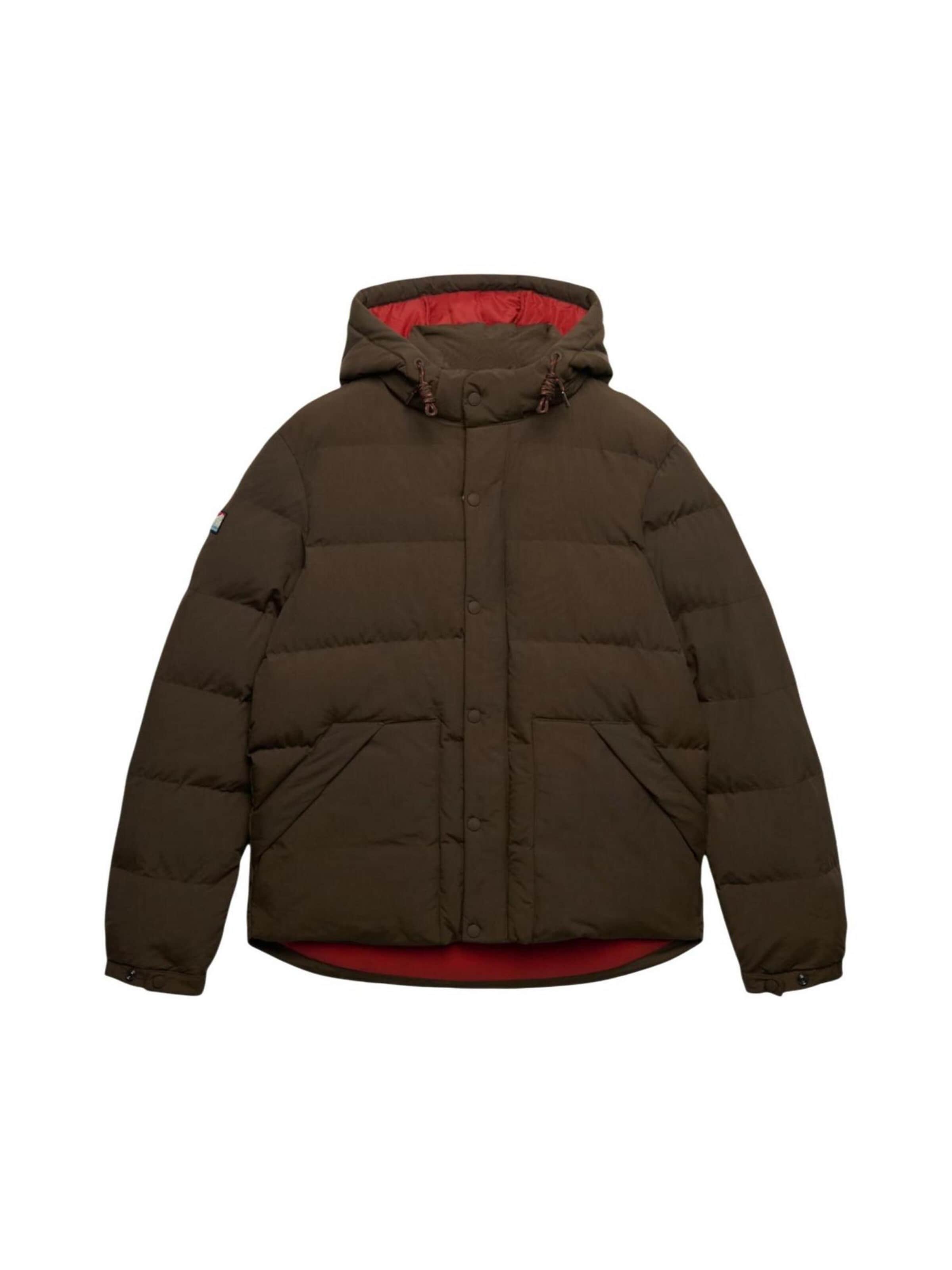 Superdry Winterjas 'Outdoor Everest Puffer Jkt SDM5012423A' in Bruin
