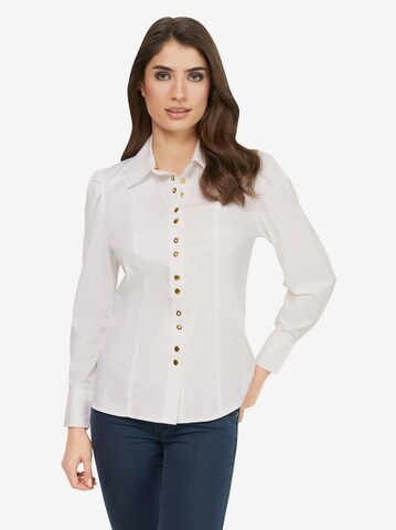 Camicia da donna di heine in bianco: frontale